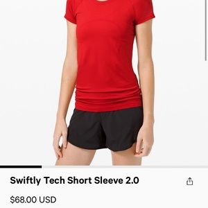 Lululemon Swiftly Tech Short Sleeve 2.0